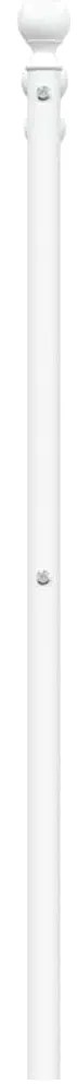 Cabeceira de cama 180 cm metal branco