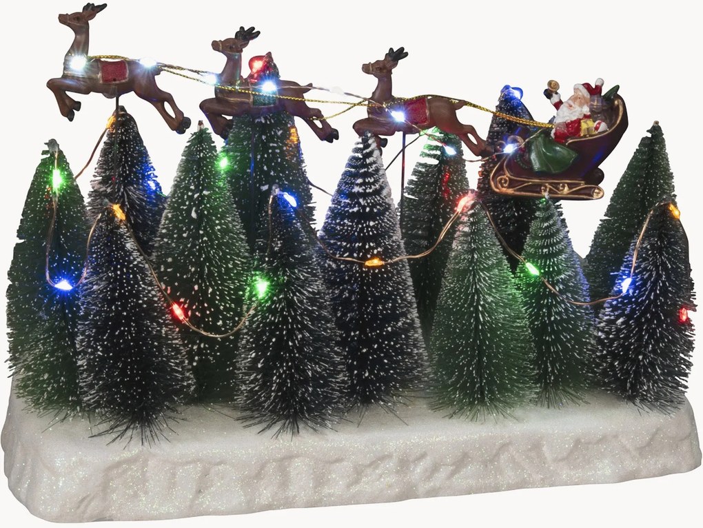 Decoração de Natal LED com temporizador Christmas Sleigh