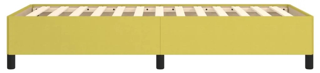 Estrutura de cama sem colchão 100x200 cm tecido verde