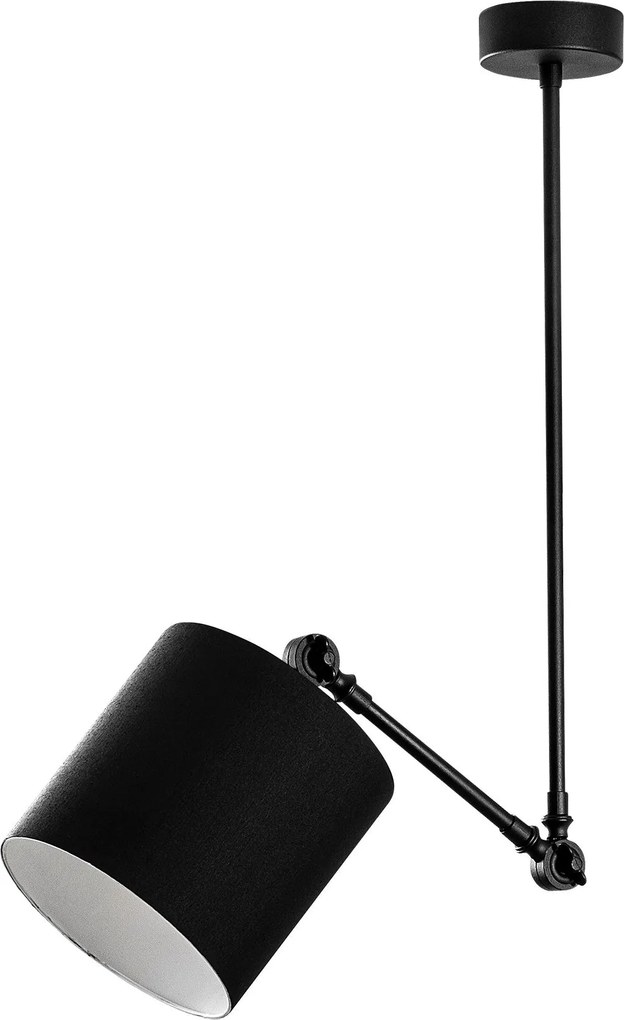 Candeeiro Chandelier Abajur – Preto – 52 x 52 cm