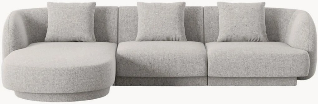 Sofá de canto em chenille Tulum