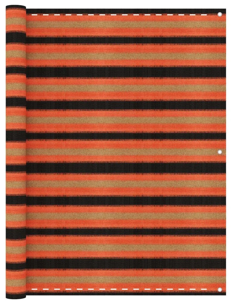 vidaXL Tela de varanda 120x600 cm PEAD multicor