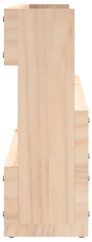 Sapateiras de parede 2 pcs 110x9x23 cm pinho maciço