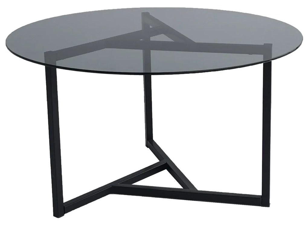 Mesa de Centro Trio Sehpa – Preto Fumê – 75x42x75 cm