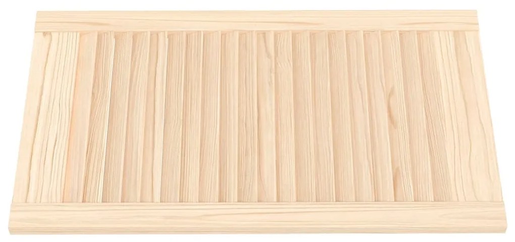 Portas de armário 2 pcs com design de persiana pinho maciço