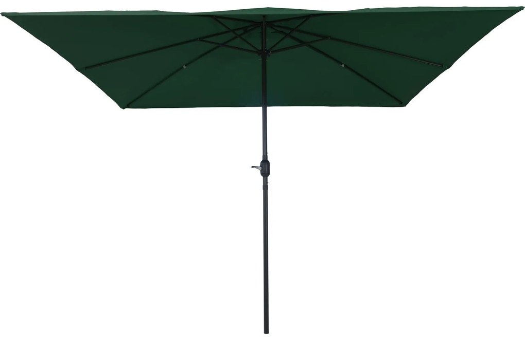 Parasol de Jardim Quadrado vidaXL 295x245 cm Verde