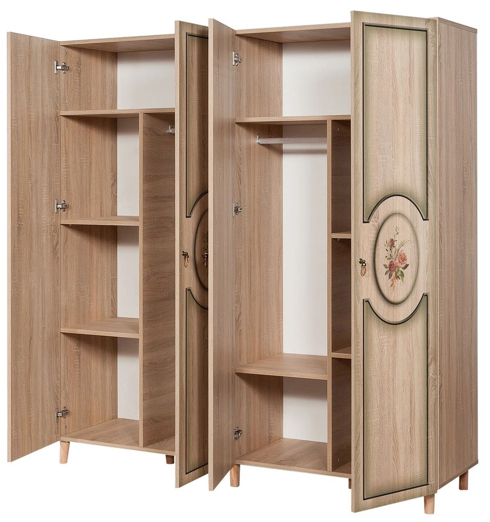 Guarda-roupa Imaj – Carvalho Sonoma – 180x192x52 cm