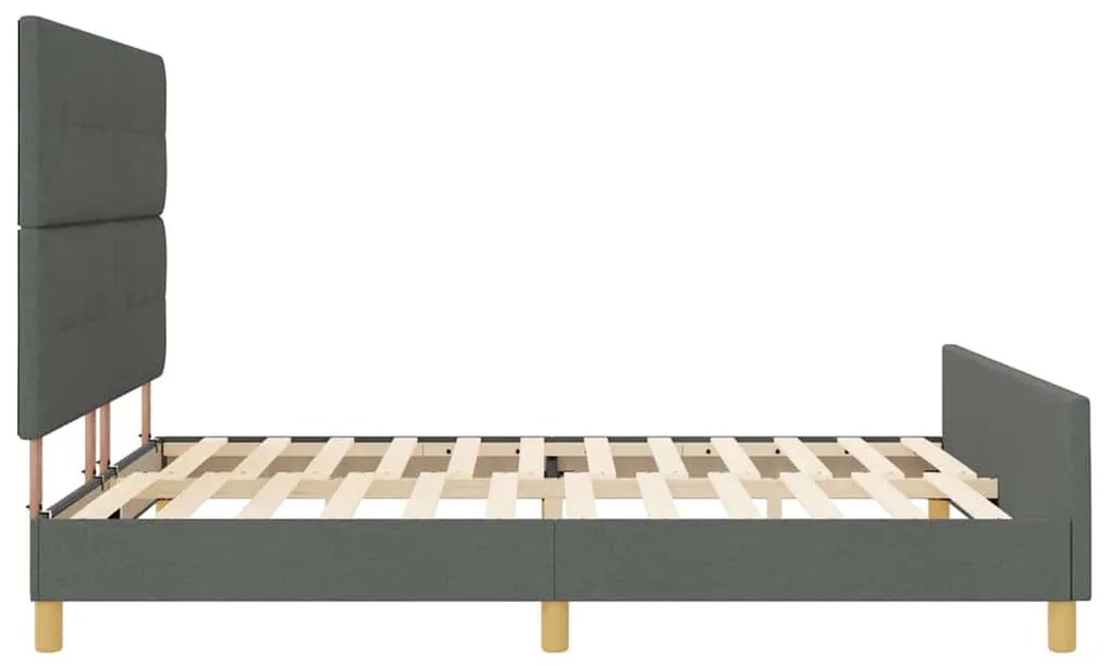 Cama vidaXL Cinza Escuro 180x200 cm em Tecido