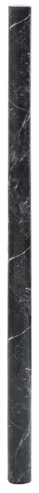 Autocolantes para móveis 90x500 cm PVC preto mármore