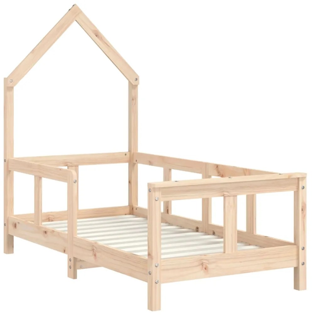 Estrutura de cama infantil 70x140 cm pinho maciço