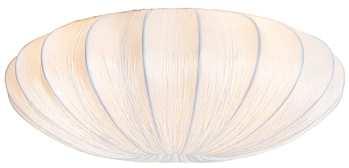 Candeeiro de teto design branco seda 60cm 5 luzes - Plu Design
