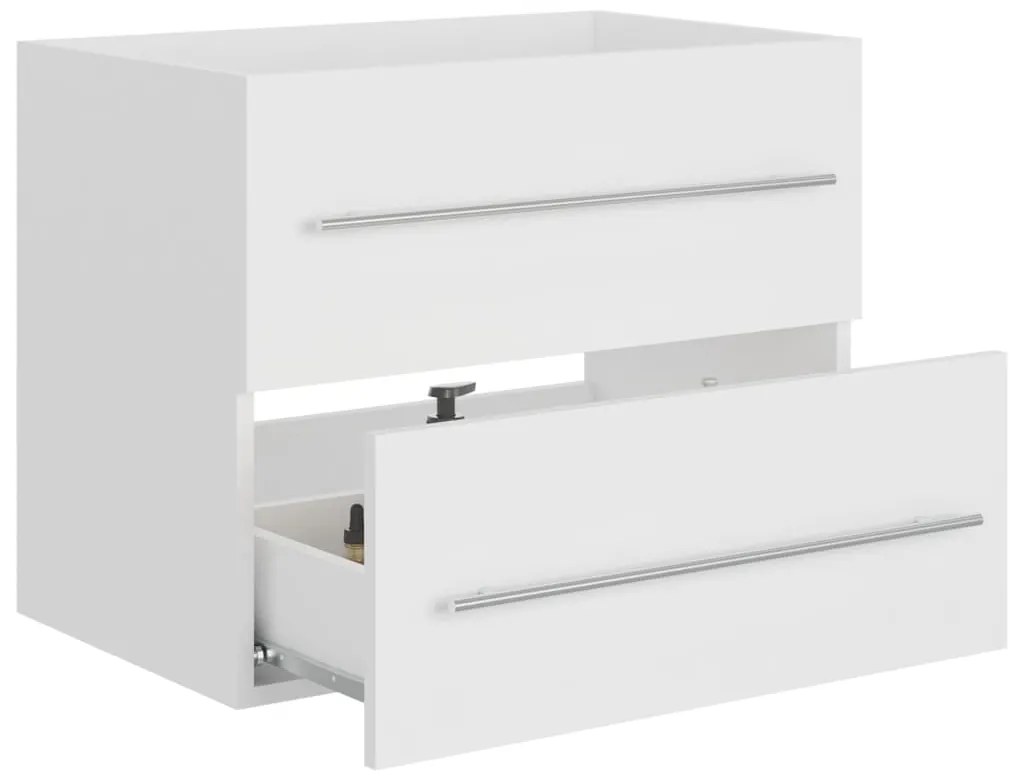 Armário lavatório 60x38,5x48 cm derivados de madeira branco
