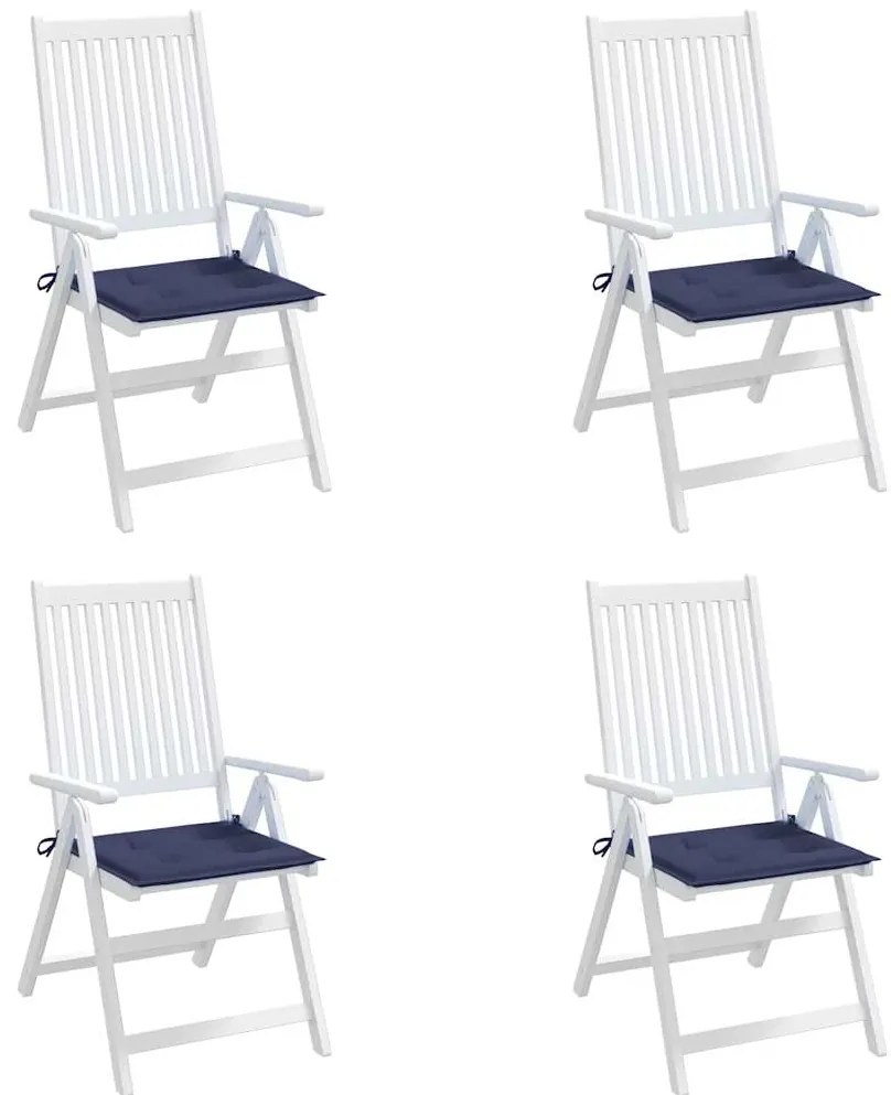 Almofadões p/ sofá de paletes 4 pcs tecido oxford azul-marinho