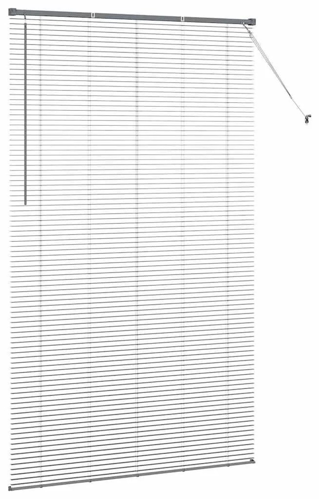 Persiana de Janela Cinzento-escuro 80 x 130 cm Alumínio