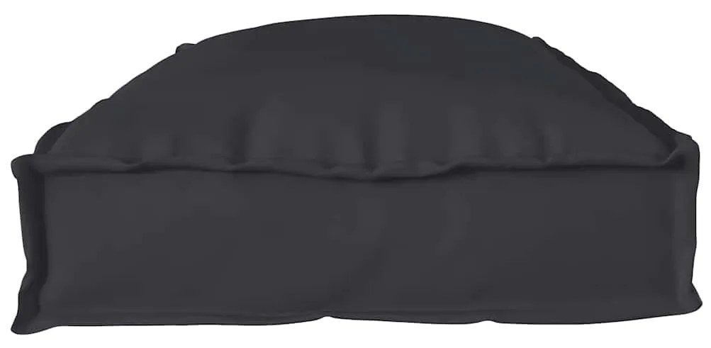 Almofadas de Palete para Banco - 2 pcs - Preto - 100x40x8 cm - Tecido
