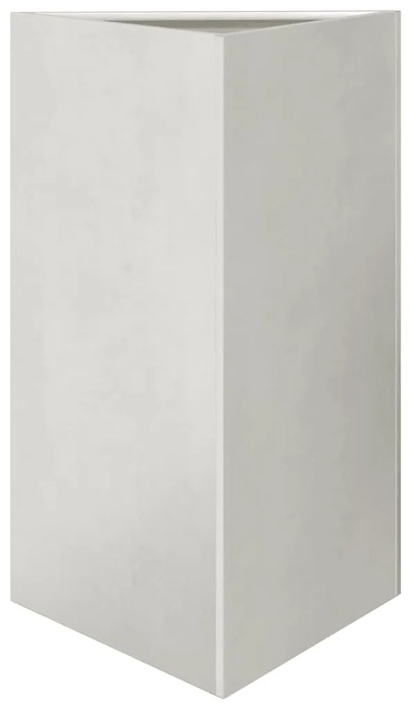 Vaso/floreira 2 pcs triangular 50x43x75 cm aço inoxidável