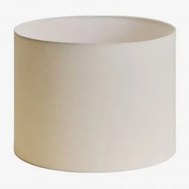 Abajur Em Tecido Arlina Branco Quebrado & Ø40 Cm - ↑30 Cm - Sklum