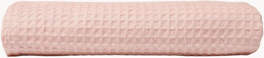 Toalha de banho em algodão com textura favo de mel Cherry Pink