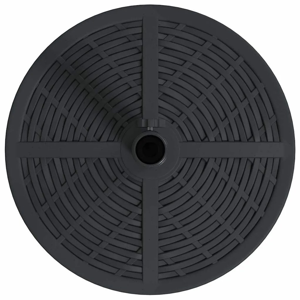 Base de Parasol vidaXL com Rodas para Postes de Ø38-48 mm 13 kg Redond