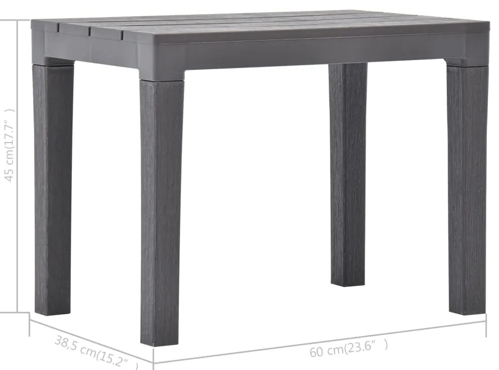 Bancos de jardim 2 pcs plástico mocca