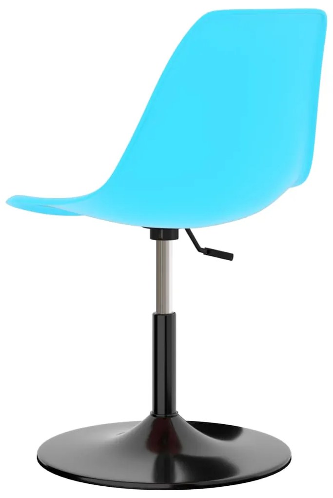 Cadeiras de jantar giratórias 2 pcs PP azul