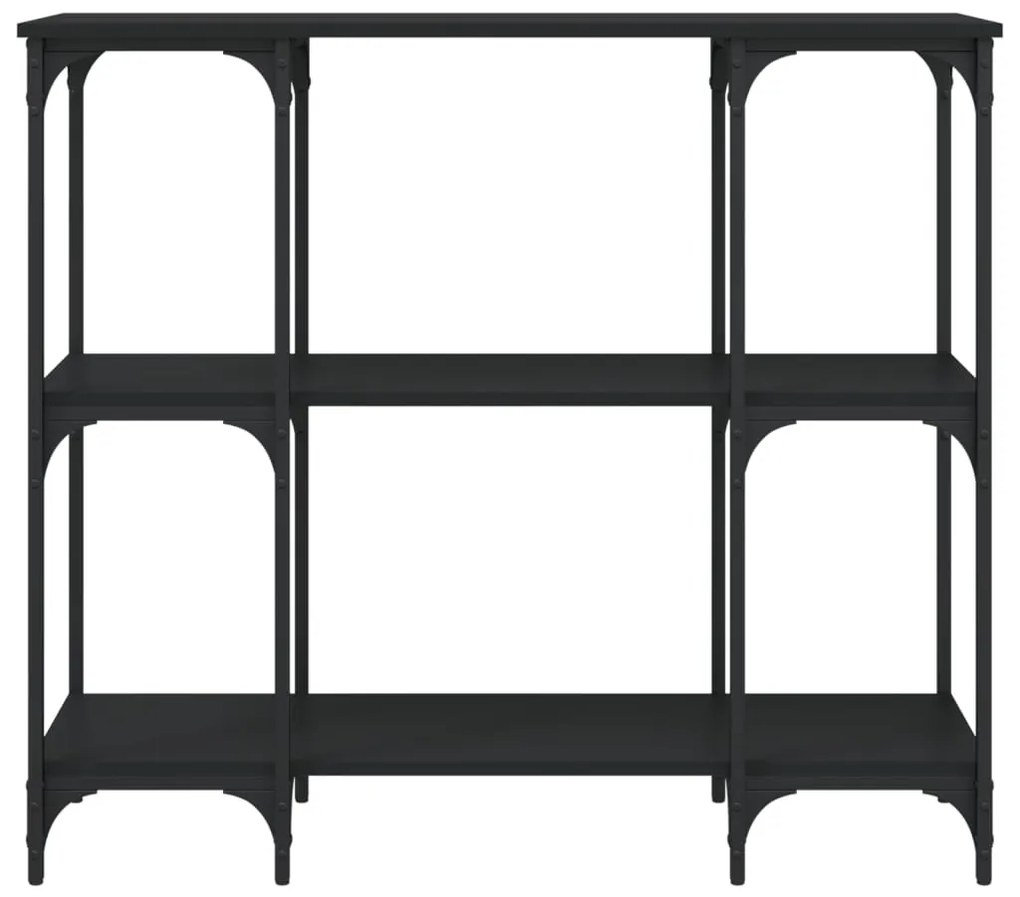 Mesa consola 102x35x90 cm derivados de madeira preto
