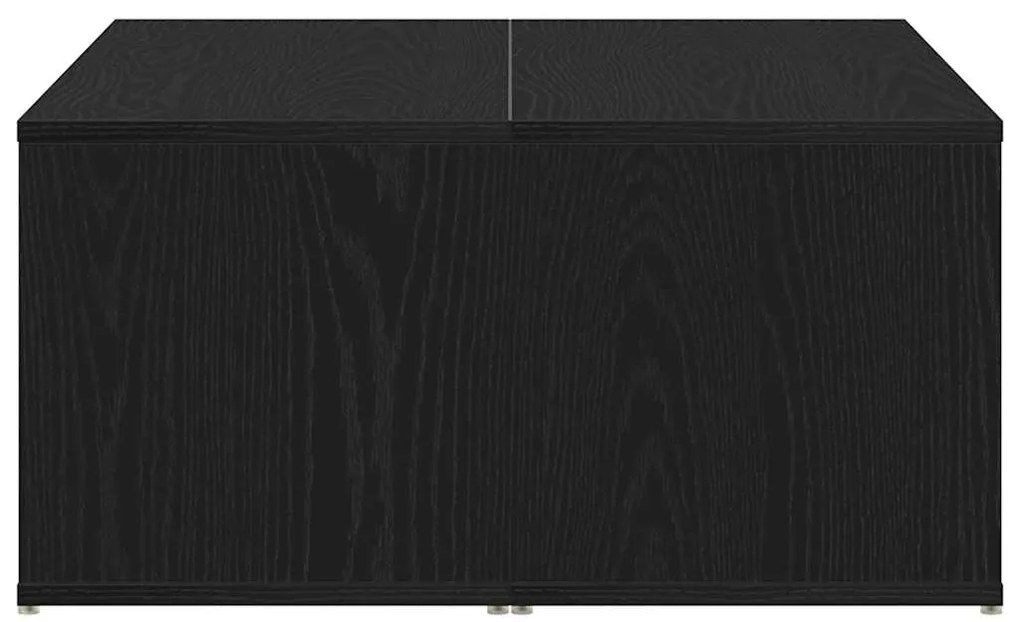 Mesa de Centro Carvalho Preto 90x67x33 cm Madeira de Engenharia