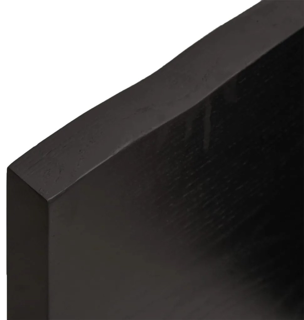 Prateleira de parede 40x10x4cm carvalho tratado castanho-escuro