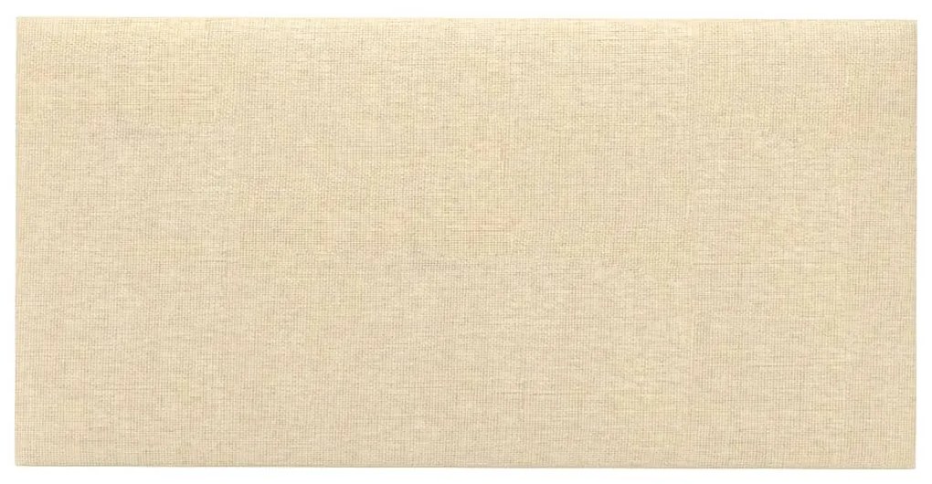 Painel de parede 12 pcs 60x30 cm tecido 2,16 m² creme