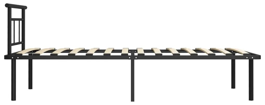 Estrutura de cama 100x200 cm metal preto
