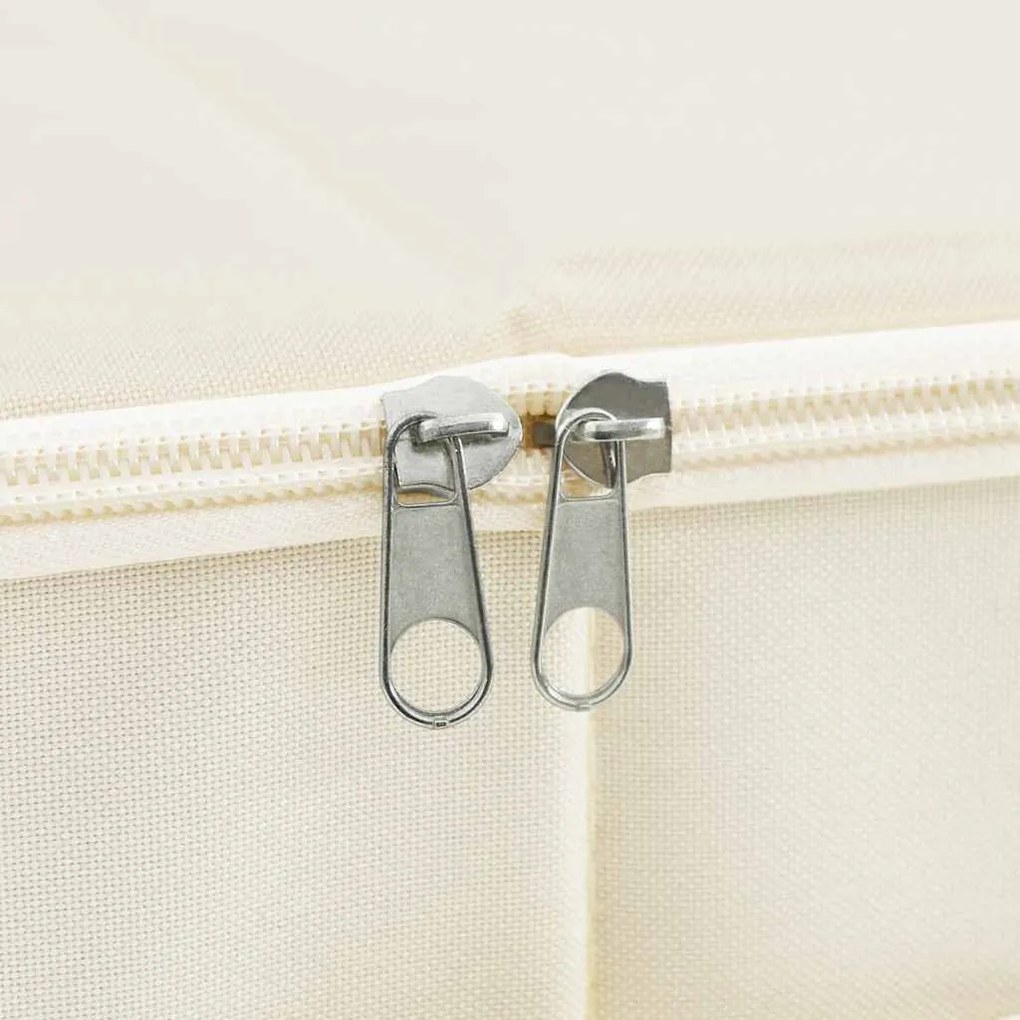 Caixas de arrumação 2 pcs tecido 70x40x18 cm cor creme