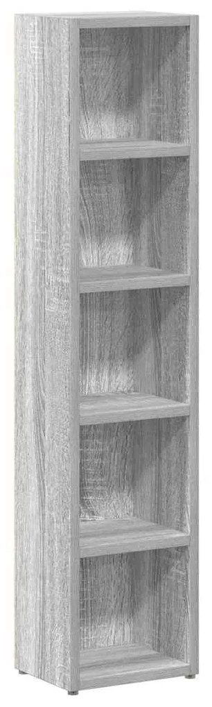 Armários para CDs 2pcs 21x16x93,5cm deriv. madeira sonoma cinza
