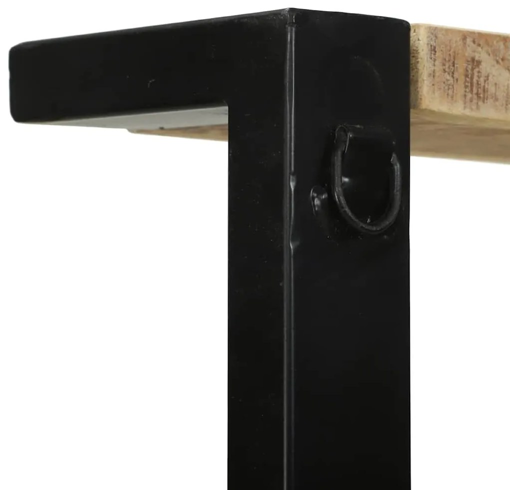Suporte de Cozinha 80x40x160 cm em Madeira Rústica Maciça