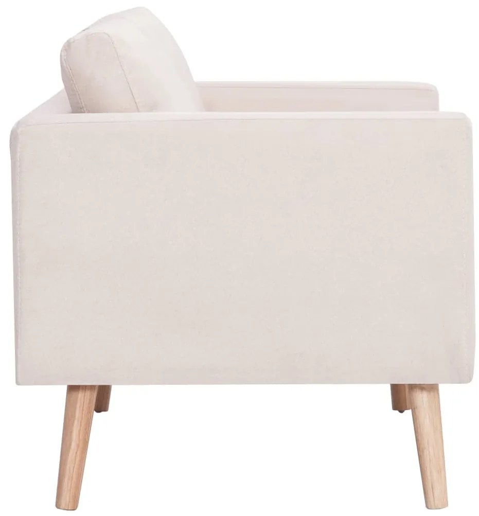 2 pcs conjunto de sofás tecido cor creme