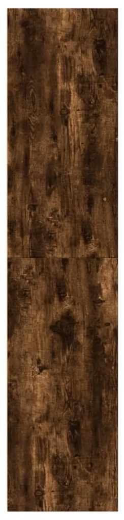 Armário alto 30x41x185 cm derivados de madeira carvalho fumado
