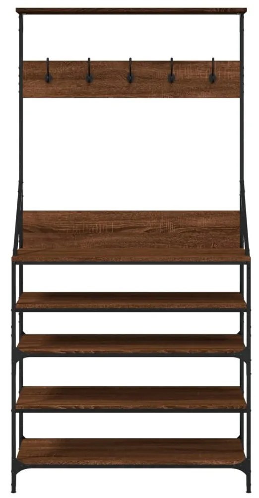 Conjunto de Entrada - Bengaleiro c/ arrumação calçado 90x34x184 cm car