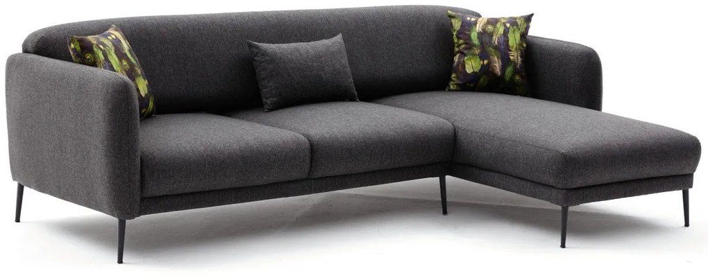 Sofá-Cama de Canto Venus – Antracite – 265x80x163 cm