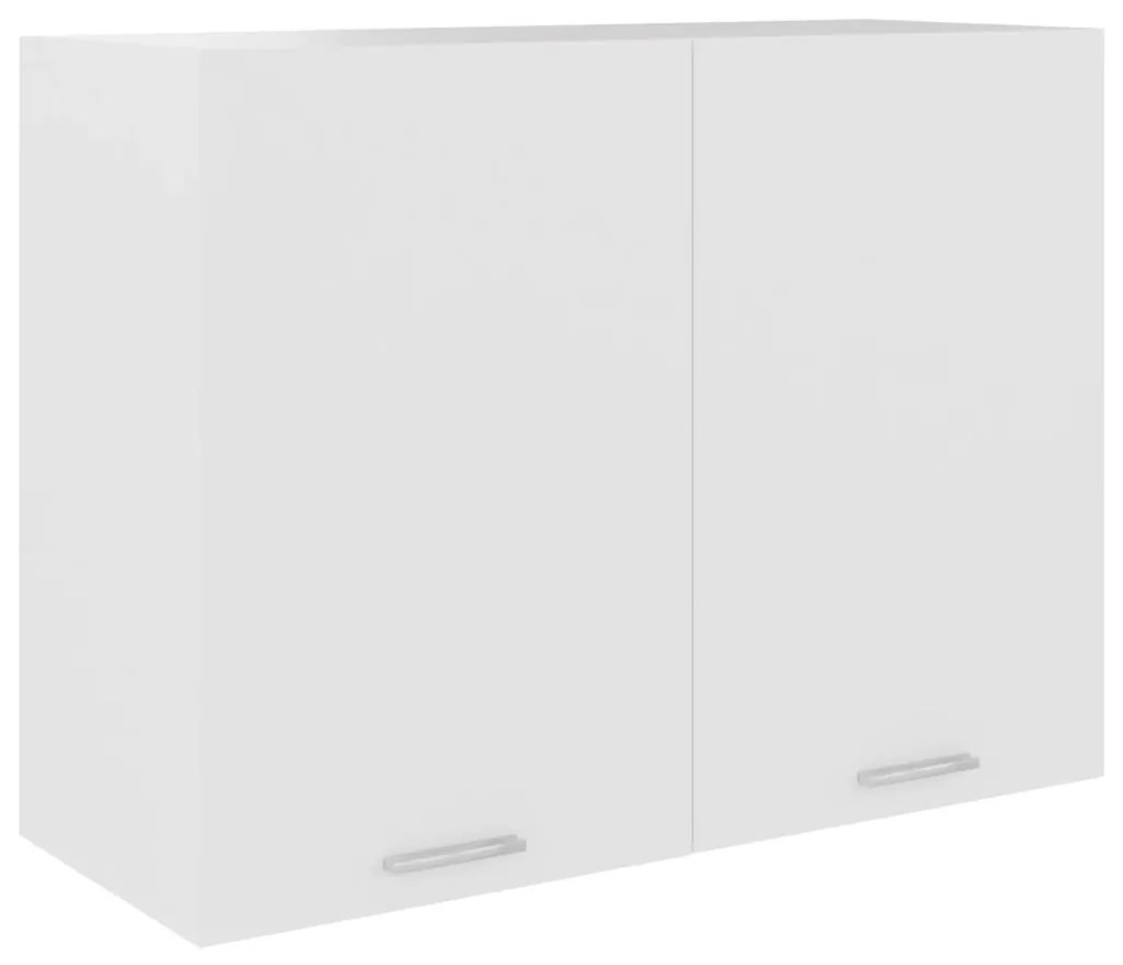 vidaXL Armário de parede “Lyon” 80x31x60 cm derivados madeira branco