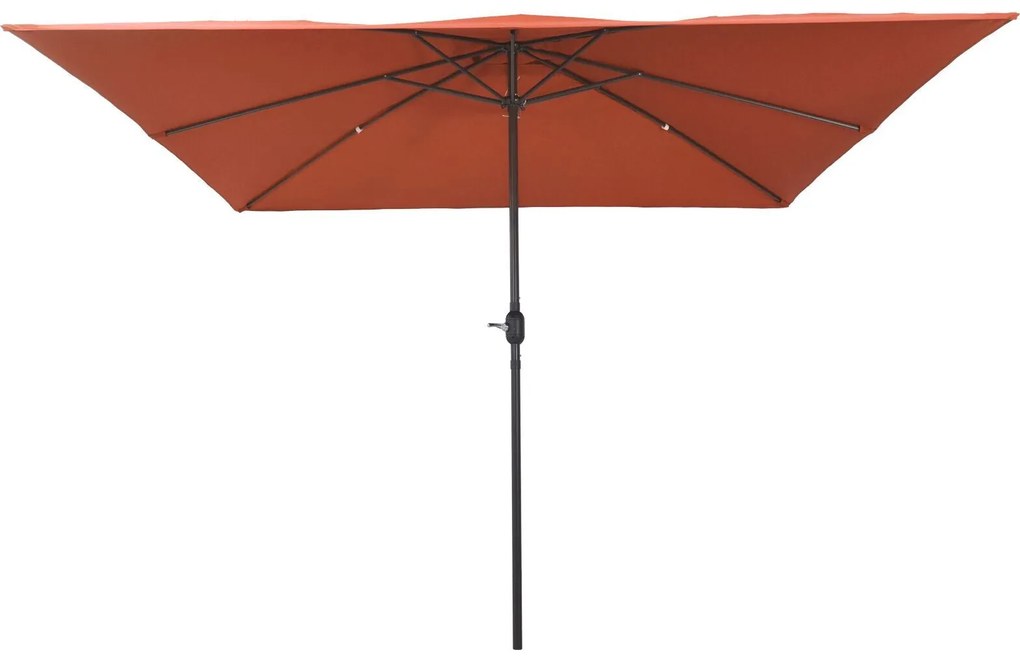Guarda-sóis e Sombrinhas VidaXL Terracota Poliéster, Metal Grande