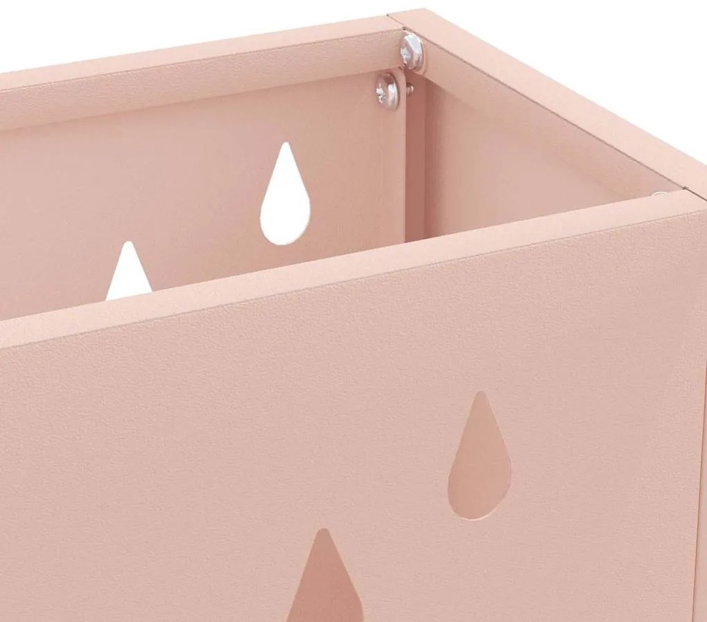 Suporte de Guarda-Chuva Rosa 28x12x41 cm em Aço