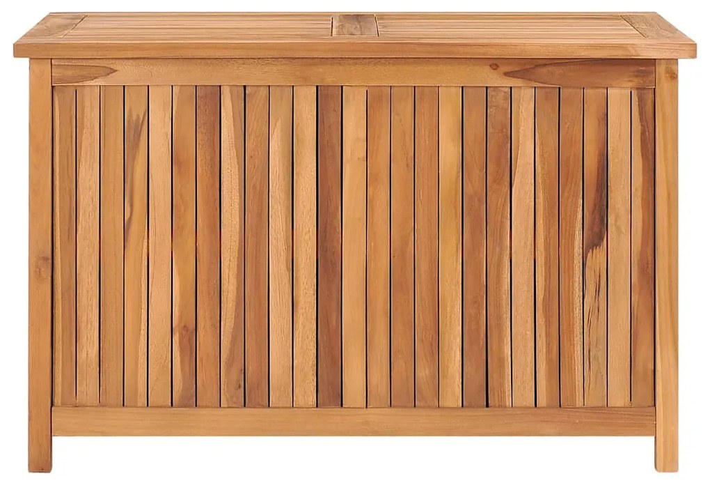 Caixa arrumação para jardim 90x50x58 cm madeira de teca maciça