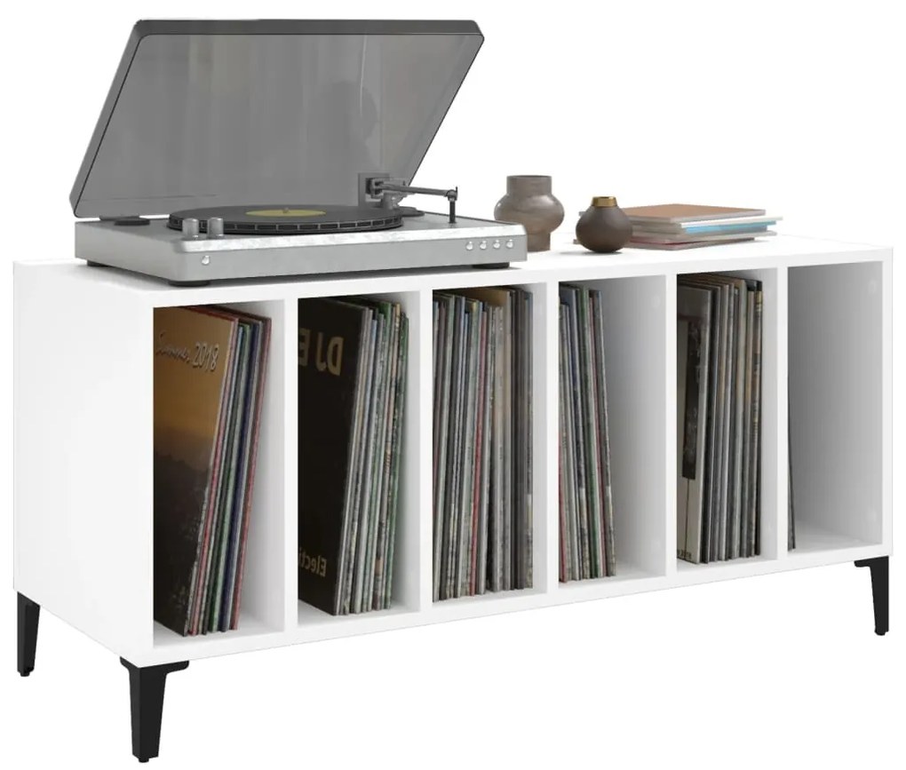Armário para discos 100x38x48 cm derivados de madeira branco