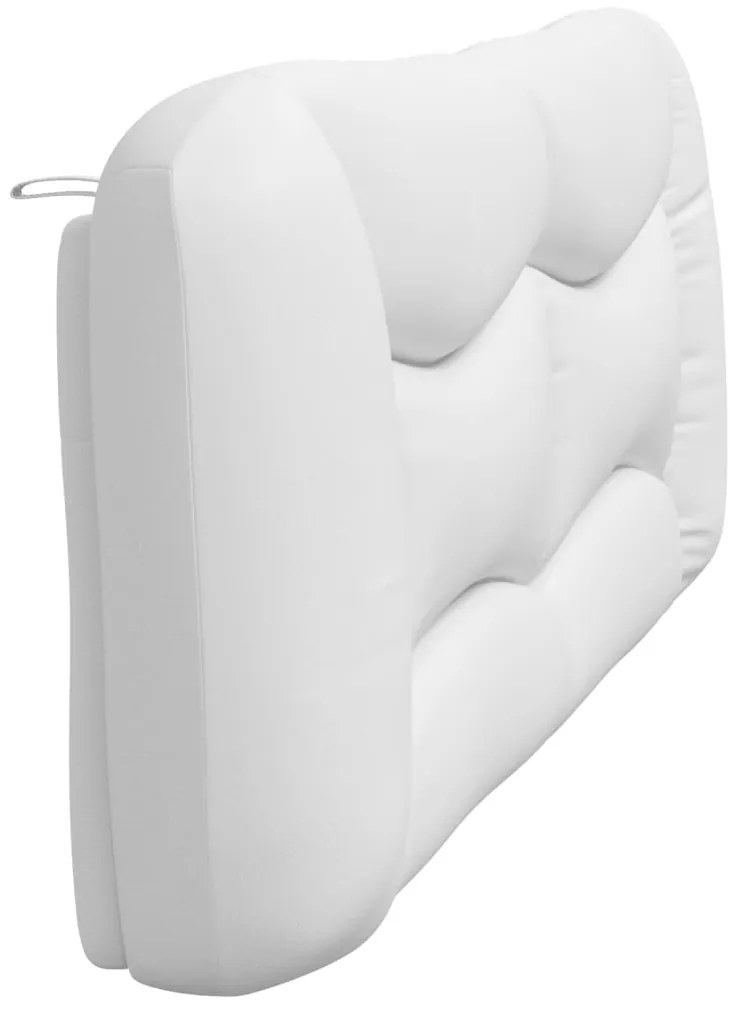 Almofadão de cabeceira 200 cm couro artificial branco