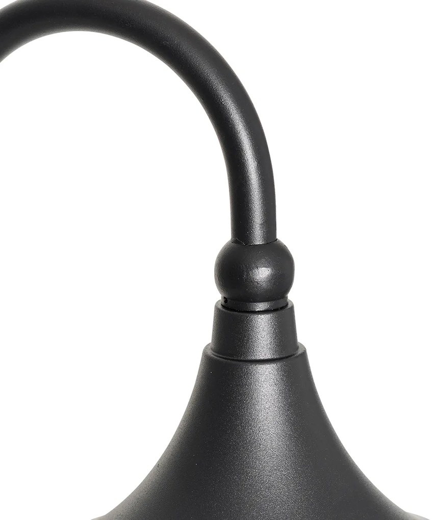 Lanterna exterior inteligente preta 125 cm IP44 incl. Wifi A60 - Daphne