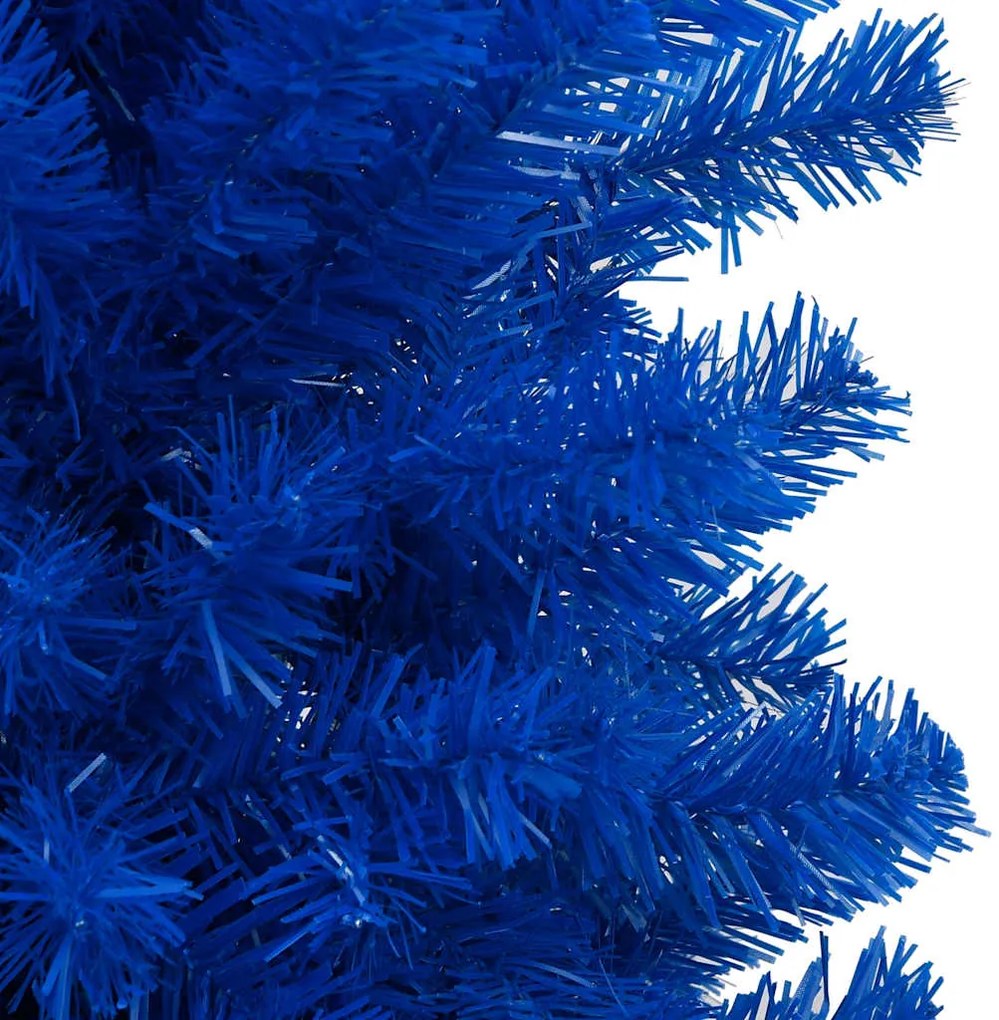Árvore Natal artificial pré-iluminada c/ bolas 120cm PVC azul