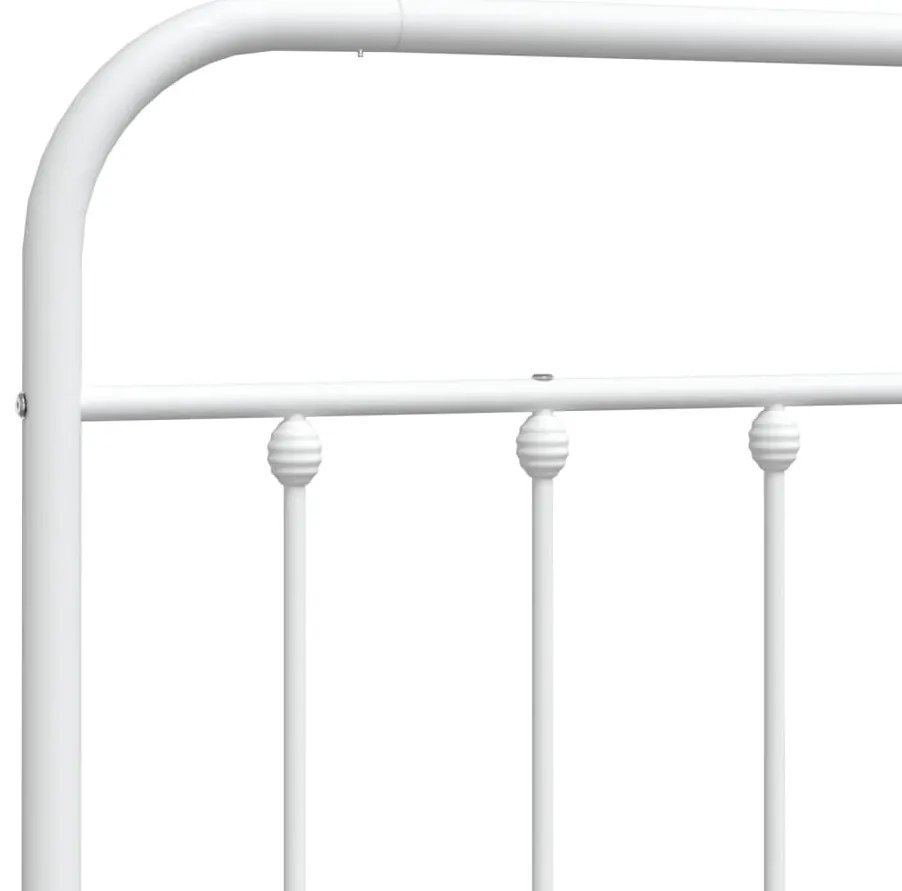Cabeceira de cama 160 cm metal branco