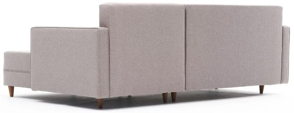 Sofá-Cama de Canto Aydam – Creme – 215x80x150 cm