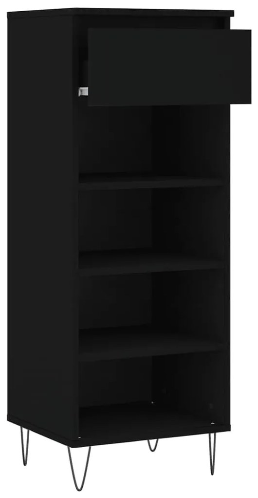 Sapateira 40x36x105 cm derivados de madeira preto
