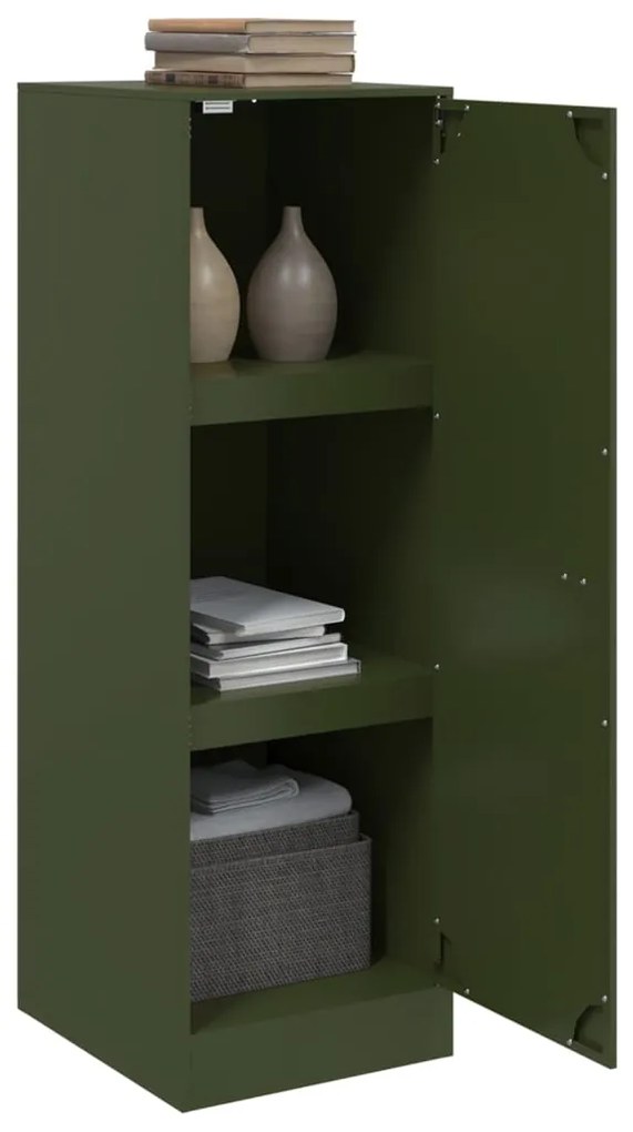 Aparador 34,5x39x107 cm aço verde azeitona