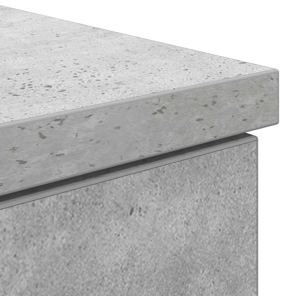 Escrivaninha vidaXL Cinza Concreto 140x49x76 cm Madeira Composta